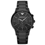 Emporio Armani AR2485 Men's Dress Black Chronograph Watch 43mm
