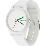 Lacoste Unisex L.12.12. 2011069 White Silicone Strap Watch 42mm