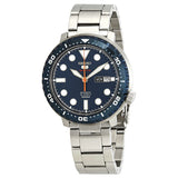 Seiko 5 Sports Series Automatic SRPC63 Bottle Cap Blue Stainless Steel Watch 42.5mm
