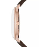 Emporio Armani AR11572 Men's Chronograph Stainless Steel Brown Leather Watch