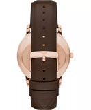 Emporio Armani AR11572 Men's Chronograph Stainless Steel Brown Leather Watch