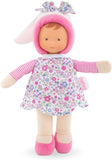 Corolle - Miss Corolle's Flowers - Mon Doudou Soft-body Baby Doll with Vanilla Scent, 9.5" for Ages 0 Months +, Pink