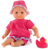 (OPEN BOX)  Corolle Mon Premier Poupon Bebe Bath Coralie Baby Doll Pink, 12 inches