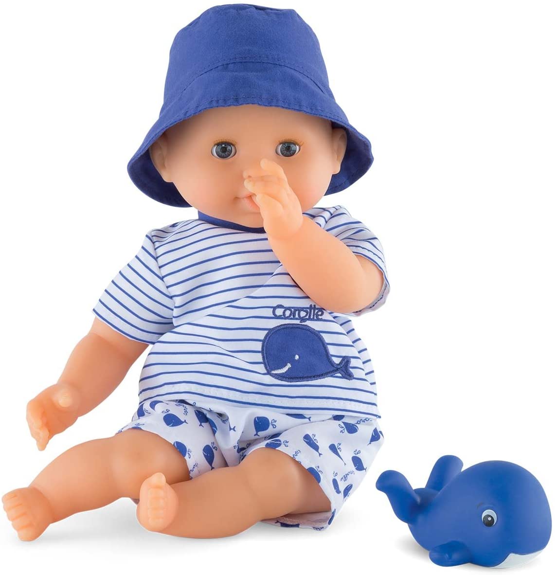 Corolle Mon Premier Poupon Bebe Bath Boy Toy Baby Doll, Blue, 12 inches