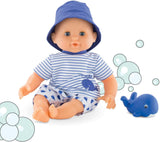 Corolle Mon Premier Poupon Bebe Bath Boy Toy Baby Doll, Blue, 12 inches
