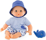 Corolle Mon Premier Poupon Bebe Bath Boy Toy Baby Doll, Blue, 12 inches