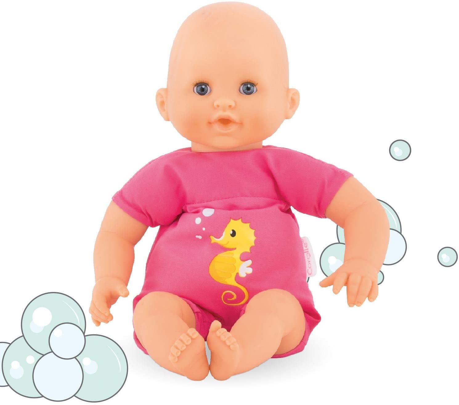 Corolle - Mon Premier Poupon Bebe Bath Plouf Fuschia - 12 Baby Doll –  Blasani