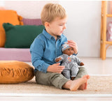 Corolle Mon Premier Poupon Bebe Calin Marius - 12” Boy Baby Doll, Poseable Soft Body with Vanilla Scent and Sleepy Eyes That Open and Close, for Kids Ages 18 Months and Up, Gray