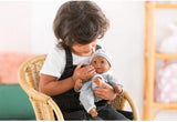 Corolle Mon Premier Poupon Bebe Calin Marius - 12” Boy Baby Doll, Poseable Soft Body with Vanilla Scent and Sleepy Eyes That Open and Close, for Kids Ages 18 Months and Up, Gray
