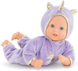 Corolle Mon Premier Poupon Bebe Calin Unicorn - 12" Baby Doll with Hooded Unicorn Outfit, Poseable Soft Body with Vanilla Scent and Sleepy Eyes That Open and Close, for Kids Ages 18 Months and Up
