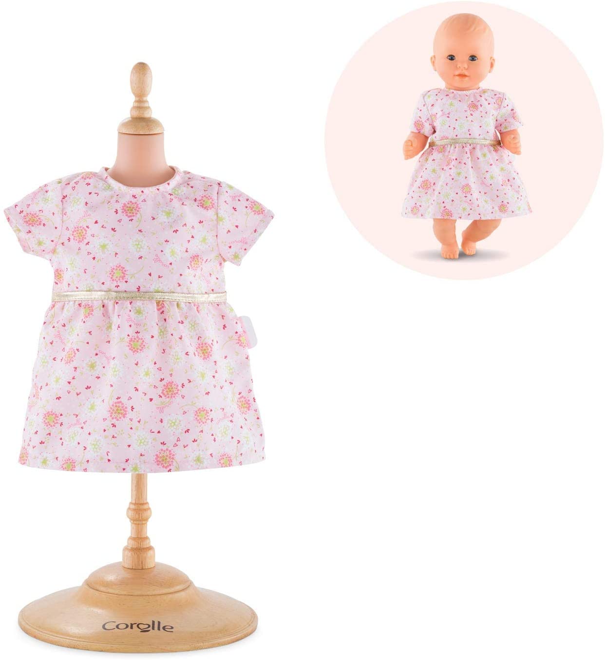 Corolle Mon Premier Poupon 12" Pink Dress Toy Baby Doll