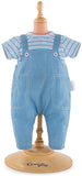Corolle Mon Premier Poupon 12" Striped T-Shirt & Overalls Toy Baby Doll