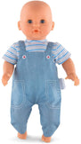 Corolle Mon Premier Poupon 12" Striped T-Shirt & Overalls Toy Baby Doll