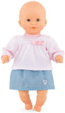 Corolle - Top & Skirt - Baby Doll Outfit - Clothing Accessory for 12" Dolls Pink/Blue…