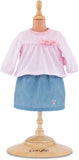 Corolle - Top & Skirt - Baby Doll Outfit - Clothing Accessory for 12" Dolls Pink/Blue…