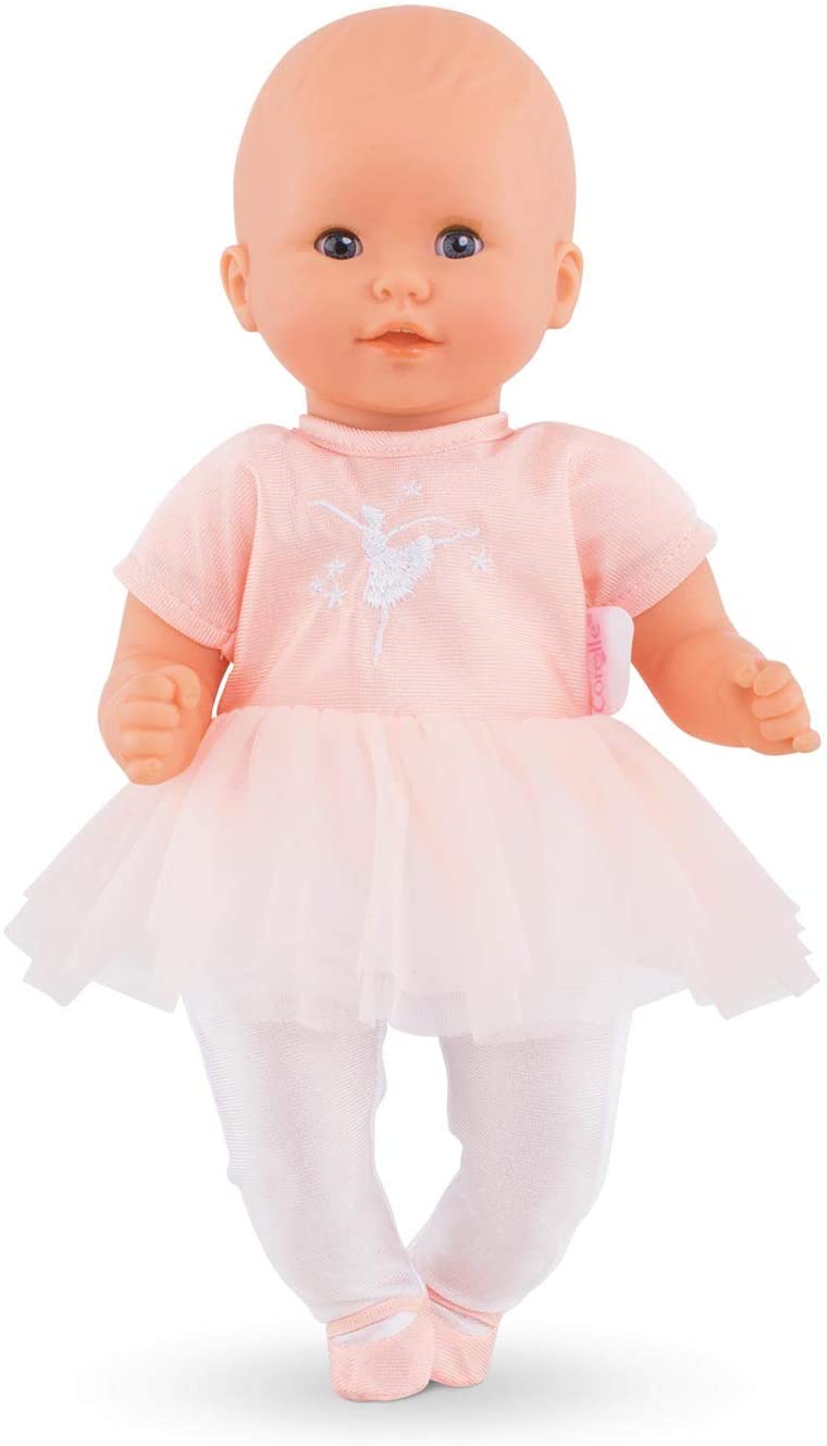 Corolle - Mon Premier Poupon Ballerina Outfit for 12" Baby Dolls, Pink/White