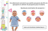 Corolle - Mon Premier Poupon Ballerina Outfit for 12" Baby Dolls, Pink/White