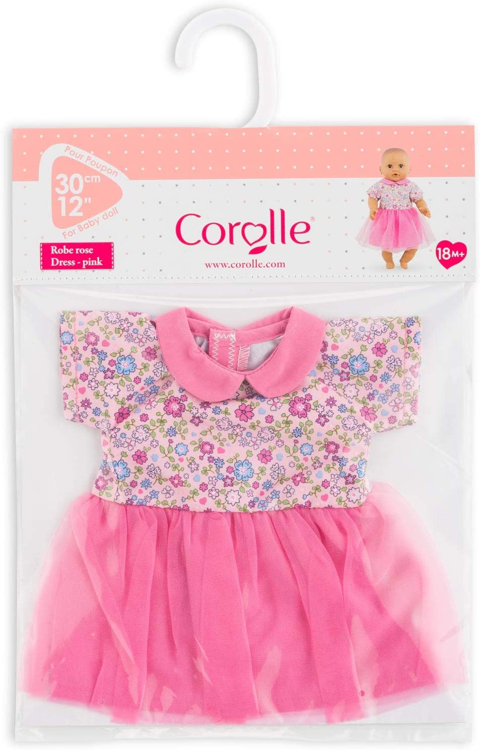 Corolle - Pink Sweet Dreams Dress for 12" Baby Dolls