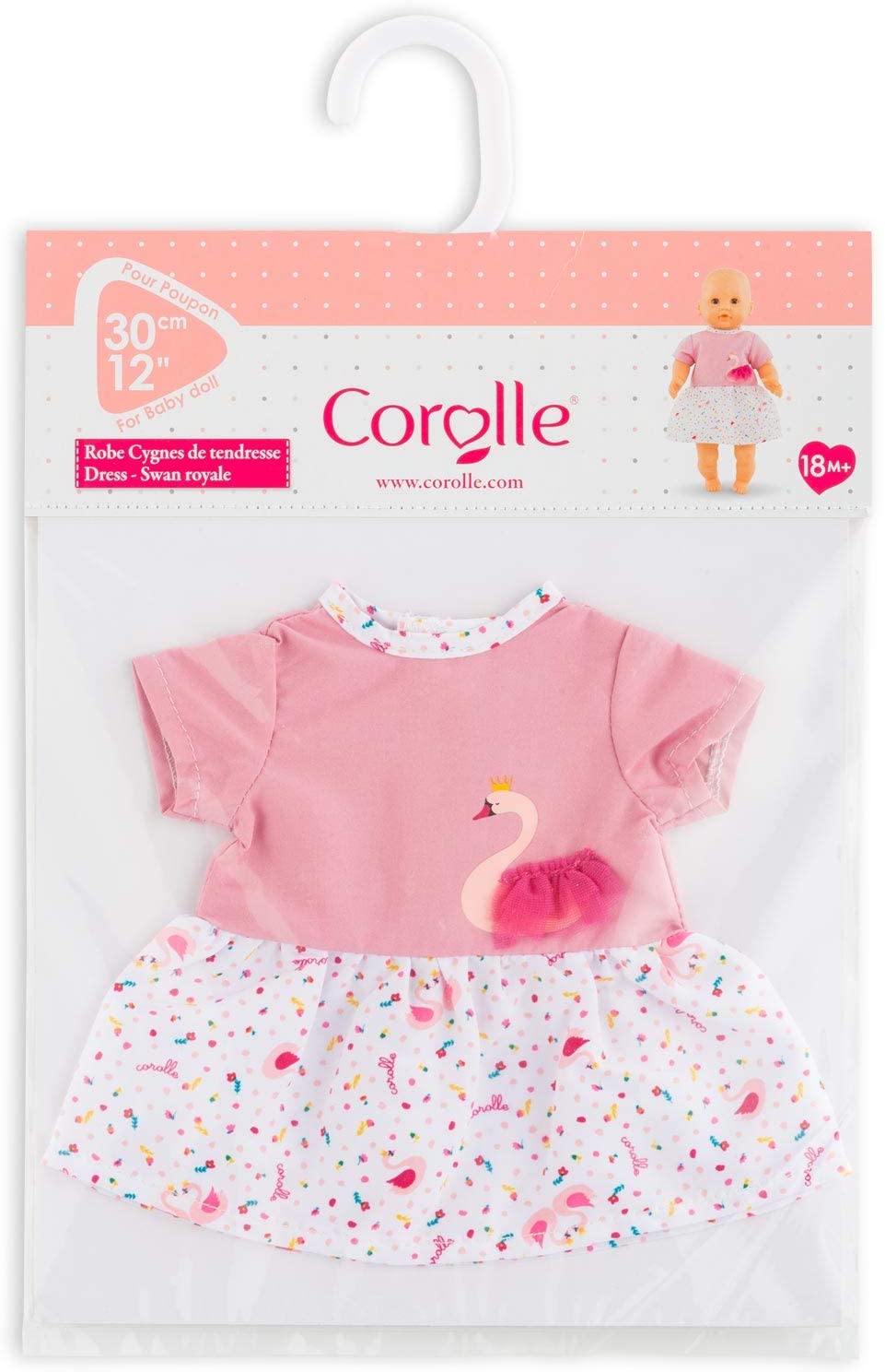 Corolle - Swan Royale Dress - for Mon Premier Poupon 12" Baby Dolls