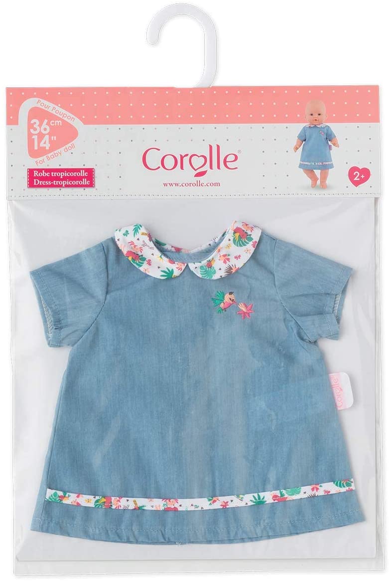 Corolle - Mon Grand Poupon Tropicorolle Dress - Clothing Outfit For 14" Baby Dolls