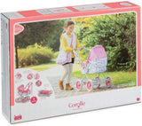 Corolle - Mon Grand Poupon Carriage Stroller - Adjustable Handle, Folding Design, for 14", 17" & 20" Baby Dolls
