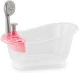 Corolle - Bathtub with Shower - Bath Play Set for 12" & 14" Baby Dolls, Pink