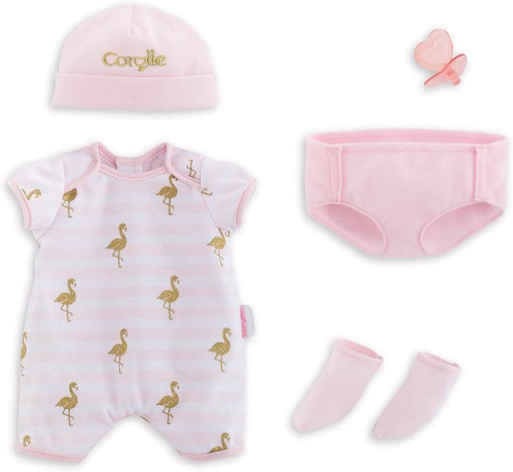Corolle - Layette Set - 6 Piece Clothing and Accessory Set for Mon Grand Poupon 14" Baby Dolls