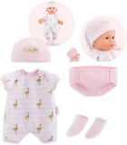 (OPEN BOX) Layette Set - 6 Piece Clothing and Accessory Set for Mon Grand Poupon 14" Baby Dolls