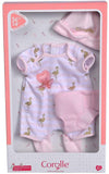 (OPEN BOX) Layette Set - 6 Piece Clothing and Accessory Set for Mon Grand Poupon 14" Baby Dolls