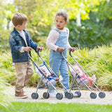 Corolle Umbrella Baby Doll Stroller - for Mon Grand Poupon 14" and 17" Dolls, Folding with 2 Locking Points for Safety, Pink (9000140720)