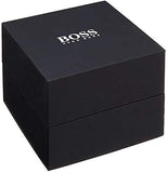 Hugo Boss Legacy Stainless Steel Black Sunray Dial Leather Strap Men's Watch