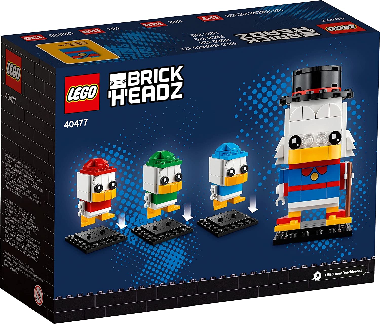 LEGO 40477 Scrooge McDuck, Huey, Dewey & Louie 340 Pieces