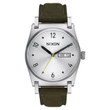 Nixon Womens The Jane Leather Watch - Silver/Surplus A955-2232