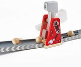 Hape Mighty Hammer Domino | Double -Sided Wooden Ball Domino Set for Kids Aged 4 and Up, Multicolor (E1056)