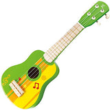 (OPEN BOX) Hape Toy Guitar Wooden Ukulele Instrument for Kids - Green