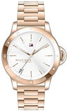 Tommy Hilfiger Women's Stainless Steel Quartz Watch with Carnation Gold Strap, 17 (Model: 1782024)