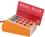 Hape Checkout Register Kid's Wooden Pretend Play Set Yellow, L: 7.6, W: 7.9, H: 4.8 inch