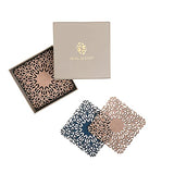 Mijal Gleiser Double Sided Coasters Laser Cut Heat Resistant Non Slip Stain Resistant Multiple Designs Set of 6