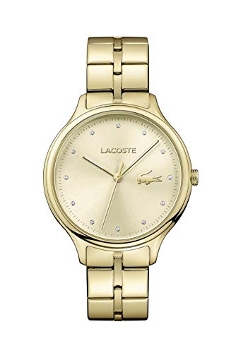 Lacoste Women's Constance Quartz Yellow Gold IP and Bracelet Casual Watch, Yellow Gold, 2001008
