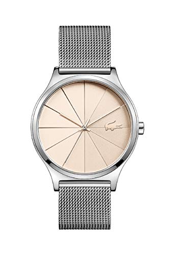 Lacoste Women's Nikita Quartz Stainless Steel and Mesh Bracelet Casual Watch, Silver, 2001042