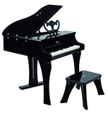 (OPEN BOX)  Hape Happy Grand Piano in black Toddler Wooden Musical Instrument, L: 19.7, W: 20.5, H: 23.6 inch