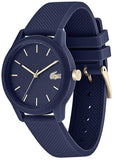 Lacoste TR90 Quartz Watch with Rubber Strap, Blue, 17.2 (Model: 2001067)