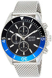 BOSS | Men's Ocean Edition | Steel Mesh Bracelet | Black Dial | 1513742