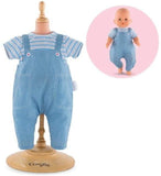 (OPEN BOX) Corolle Mon Grand Poupon 14" Striped T-Shirt & Overalls Toy Baby Doll