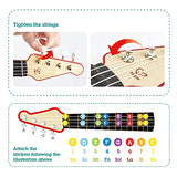 (OPEN BOX) Hape Learn with Lights Electronic Ukulele Red | Leaning and Band Mode | Musical Instrument
