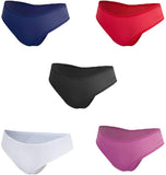 Besame Women Pantie Lace Hipster Underwear Mid Rise Lingerie 5 Pack
