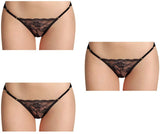 Besame Women Bikini Panties Lace Underwear Lingerie One Size