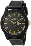 Lacoste Men's 2010818 Lacoste.12.12 Analog Display Japanese Quartz Black Watch