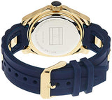 OPEN BOX. Tommy Hilfiger Women's 1781307 Casual Sport Gold-Plated Case and Links with Silicone Strap Watch