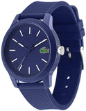 Lacoste Men's L.12.12. Quartz TR90 Case and Rubber Strap Casual Watch, Color: Blue (Model: 2010987)